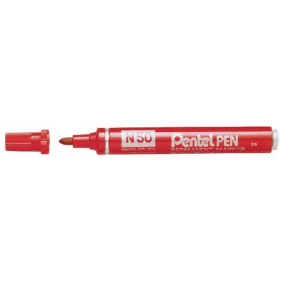 Marqueur Pentel N50 ogive 1,5-3mm rouge