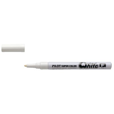 Viltstift PILOT Super Color lakmarker fijn wit