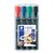 Marqueur Staedtler 352 ogive 2mm assorti 4 pièces