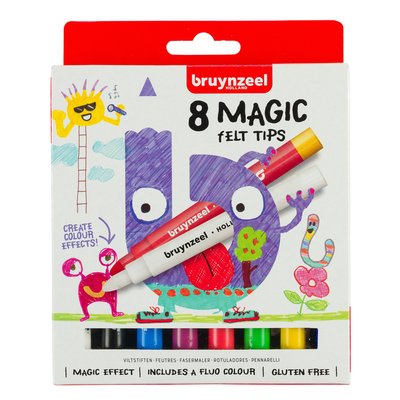 Feutre Bruynzeel Kids Magic set 8 couleurs