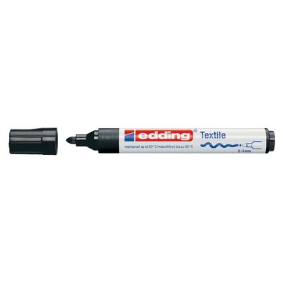 Textielmarker edding 4500 rond 2-3mm zwart