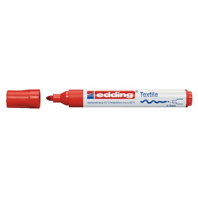 Textielmarker edding 4500 rond 2-3mm rood