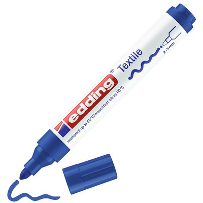 Textielmarker edding 4500 rond 2-3mm blauw