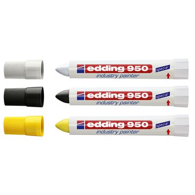 Marqueur edding 950 Industry pasta ogive 10mm jaune