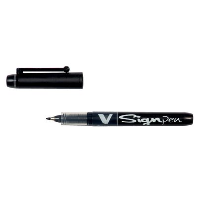 Fineliner PILOT V Signpen fijn zwart