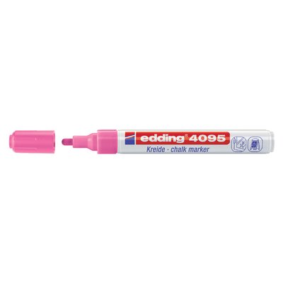 Marqueur craie edding 4095 ogive 2-3mm rose fluo