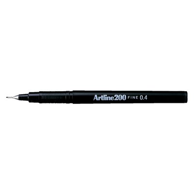 Fineliner Artline 200 ogive Fin noir