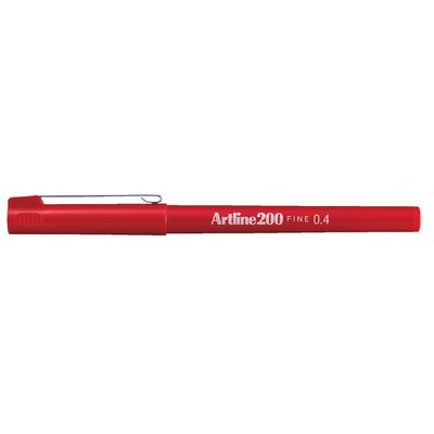 Fineliner Artline 200 ogive Fin rouge