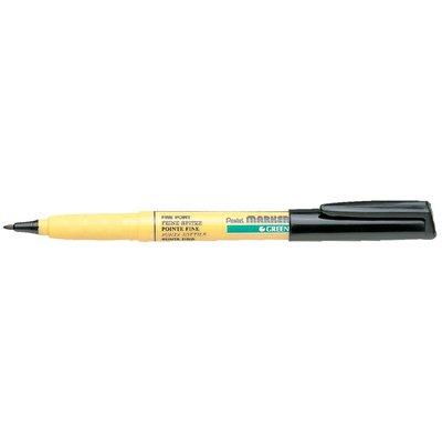 Textielmarker Pentel NM10 rond 1mm zwart