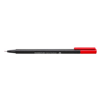 Fineliner Staedtler Triplus 334 rood 0.3mm
