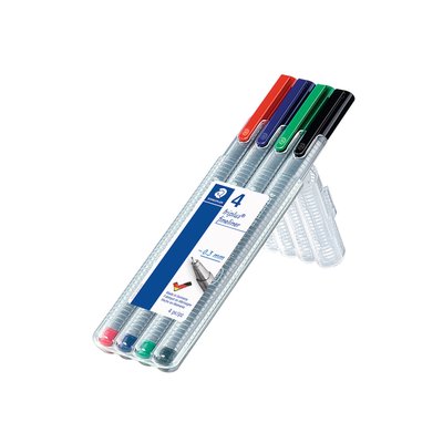 Fineliner Staedtler Triplus 334 assorti 0,3mm 4 pièces