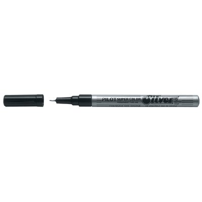 Fineliner PILOT Super Color extra fijn zilver