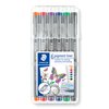 Fineliner Staedtler 308 0,3mm assorti set 6 pièces Photo