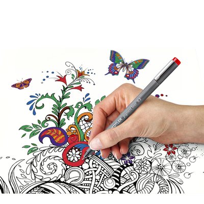Fineliner Staedtler 308 0,3mm assorti set 6 pièces