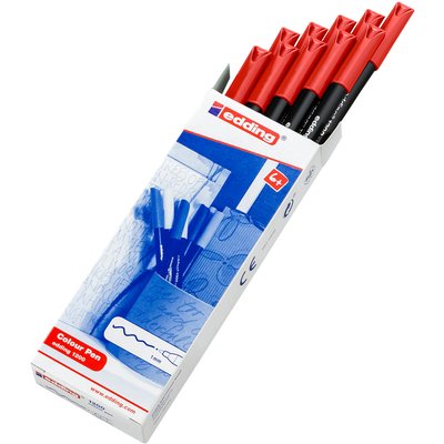 Fineliner edding 1200 002 fijn rood