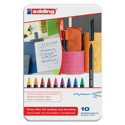 Fineliner edding 1200 Fin assorti boîte 10 pièces