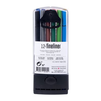Fineliner Bruynzeel Teens étui 12 couleurs