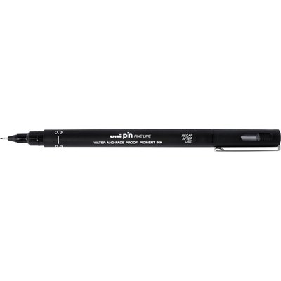 Fineliner Uni-ball Pin 0,3mm noir