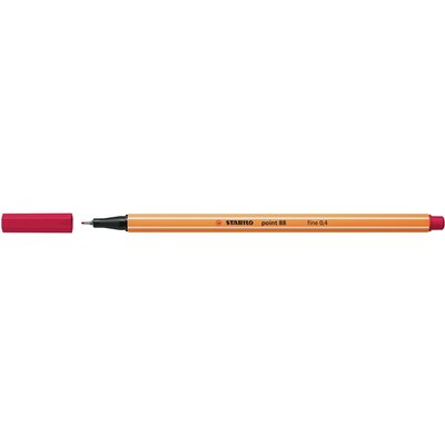 Fineliner STABILO point 88/50 fijn donkerrood
