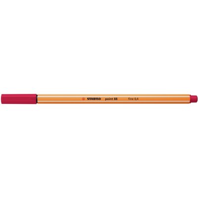 Fineliner STABILO point 88/50 fijn donkerrood