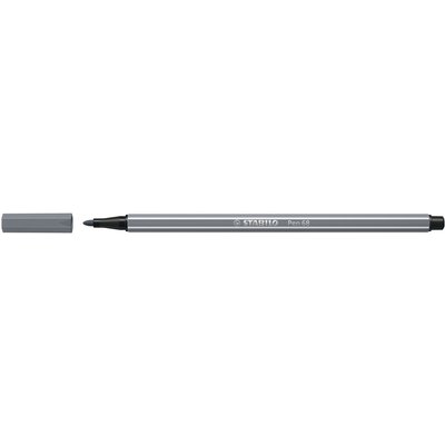 Feutre STABILO Pen 68/96 Medium gris foncé