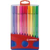 Feutre STABILO Pen 68 Colorparade rouge/bleu Medium assorti 20 pièces Photo