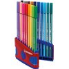 Feutre STABILO Pen 68 Colorparade rouge/bleu Medium assorti 20 pièces Photo