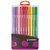 Feutre STABILO Pen 68/20 ColorParade anthracite/rose Medium assorti étui 20 pièces