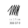 Fineliner Staedtler Pigment 308 zwart 0.7mm foto