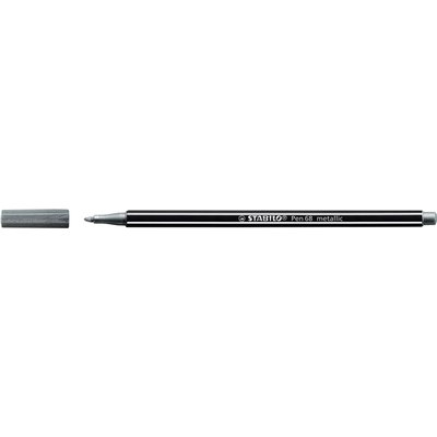 Feutre STABILO Pen 68/805 Metallic Medium argent