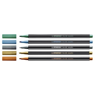 Feutre STABILO Pen 68/836 Metallic Medium vert