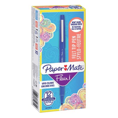 Fineliner Paper Mate Flair Original Medium bleu