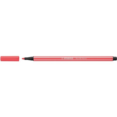 Feutre STABILO Pen 68/040 Medium néon rouge