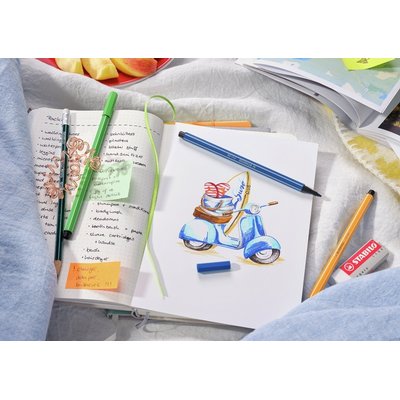 Feutre STABILO Pen 68/63 Medium vert terre