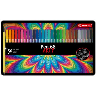 Feutre STABILO Pen 68 Arty Medium boîte 30 couleurs
