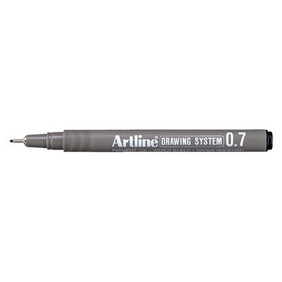 Fineliner Artline technisch 0.7mm zwart