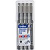 Fineliner Artline technisch etui met 0.2-0.4-0.6-0.8mm zwart foto