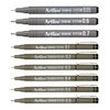 Fineliner Artline technisch etui met 0.1-0.3-0.5-0.7mm zwart foto