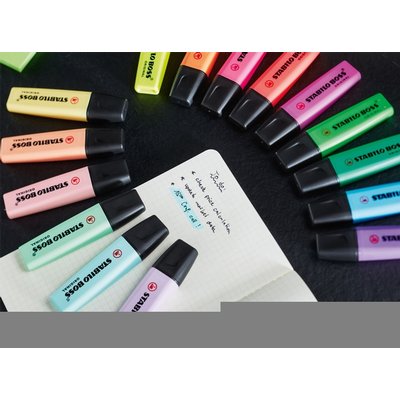 Markeerstift STABILO BOSS Original 70/6 pastel assorti etui à 6 stuks