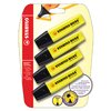Surligneur STABILO BOSS Original 70/24 jaune blister 4 pièces Photo