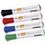 Whiteboardmarker Nobo Glide rond assorti 3mm 4st