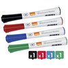 Whiteboardmarker Nobo Glide rond assorti 1mm 4st foto