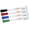 Whiteboardmarker Nobo Glide rond assorti 1mm 4st foto
