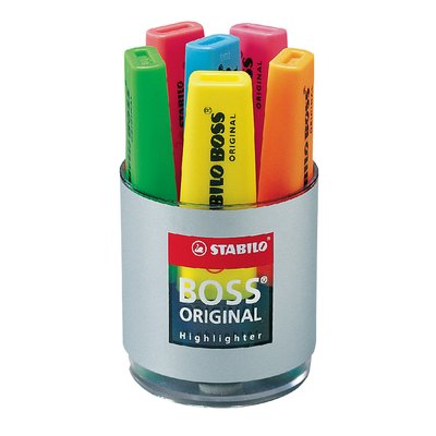 Surligneur STABILO BOSS Original 70/6 assorti Set bureau 6 pièces