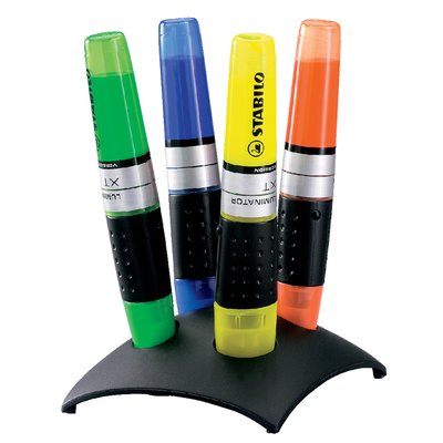 Surligneur STABILO Luminator 71/04 assorti set bureau 4 pièces
