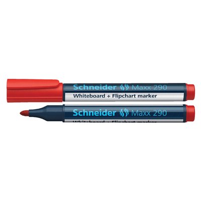 Whiteboardmarker Schneider Maxx 290 rond 2-3mm rood