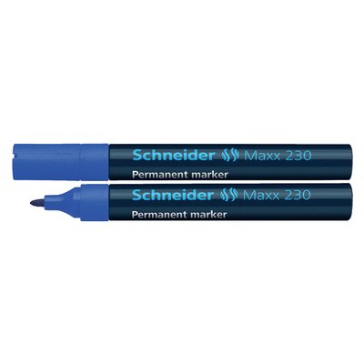 Marqueur permanent Schneider Maxx 230 ogive 1-3mm bleu