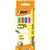 Markeerstift Bic grip assorti etui à 5 stuks