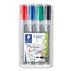 Marqueur chevalet Staedtler 356 ogive 2mm 4 pièces assorti Photo