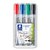 Marqueur chevalet Staedtler 356 ogive 2mm 4 pièces assorti